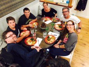 By the way, if you didn't know, I am not in this pic. My aunt (red head), my uncle (beard and glasses and in black clothing), my cousin Adam (brown hair), and the rest of the people are my mom, dad, and brother :)